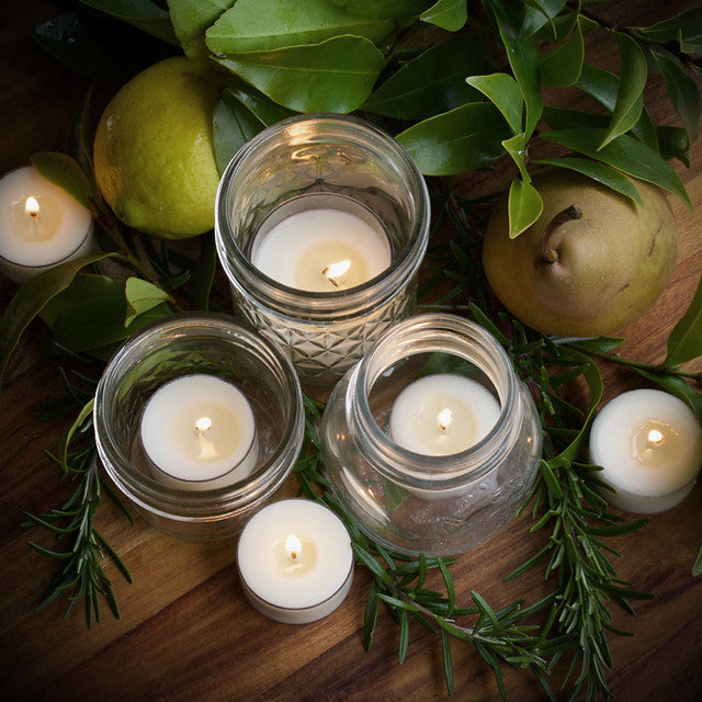 Tealights make your old jars come alive