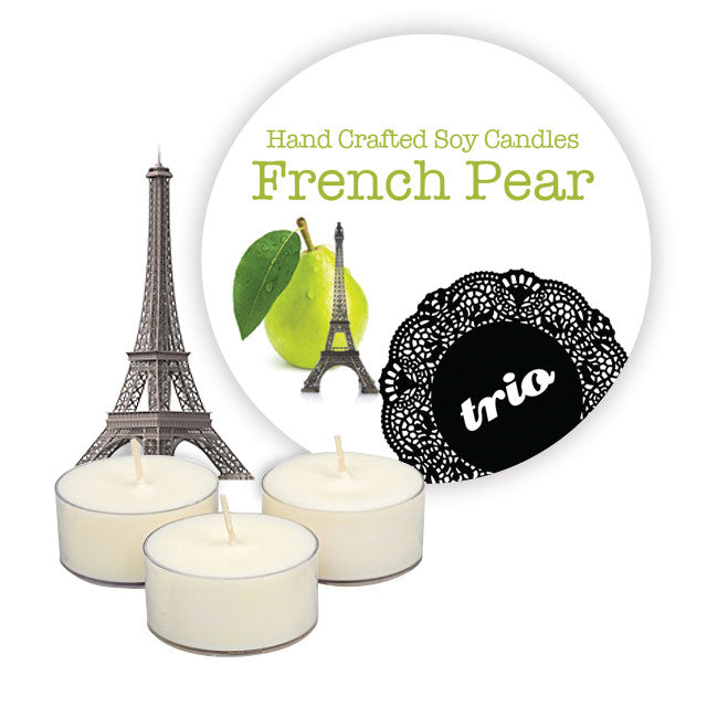 French Pear Tealights 3 Pack
