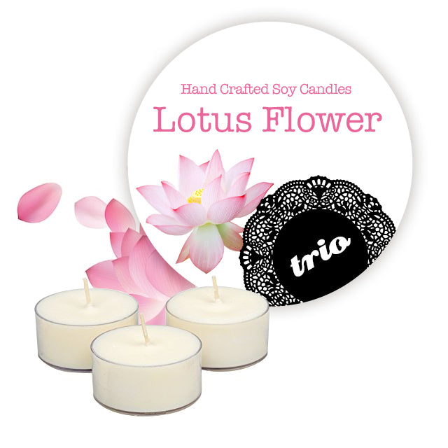 Lotus Flower Tealights 3 Pack