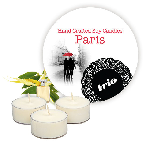Paris Tealights 3 Pack